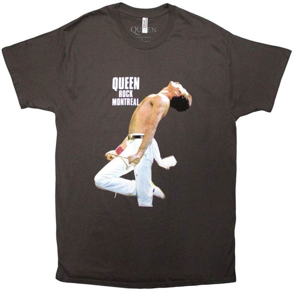 Queen Unisex Adult Rock Montreal T-Shirt / Charcoal Grey